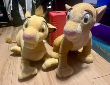 Vintage 2002 Hasbro Disney Lion King Simba Nala Large Plush 20" Stuffed Animal