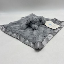 Cloud Island Elephant Gray Grey 13" Satin Lovey Security Blanket Plush