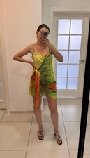 FARM RIO WOMENS DESIGNER SUMMER ABSTRACT MULTICOLORED MINI DRESS SIZE MEDIUM