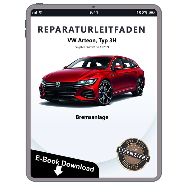 VW Arteon 3H 2020-2024 Bremsanlagen Bremsen System Werkstatthandbuch PDF Datei-image