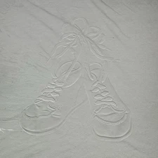 Creative Memories 12 x 12 Coverset Album White Embossed Baby Booties New