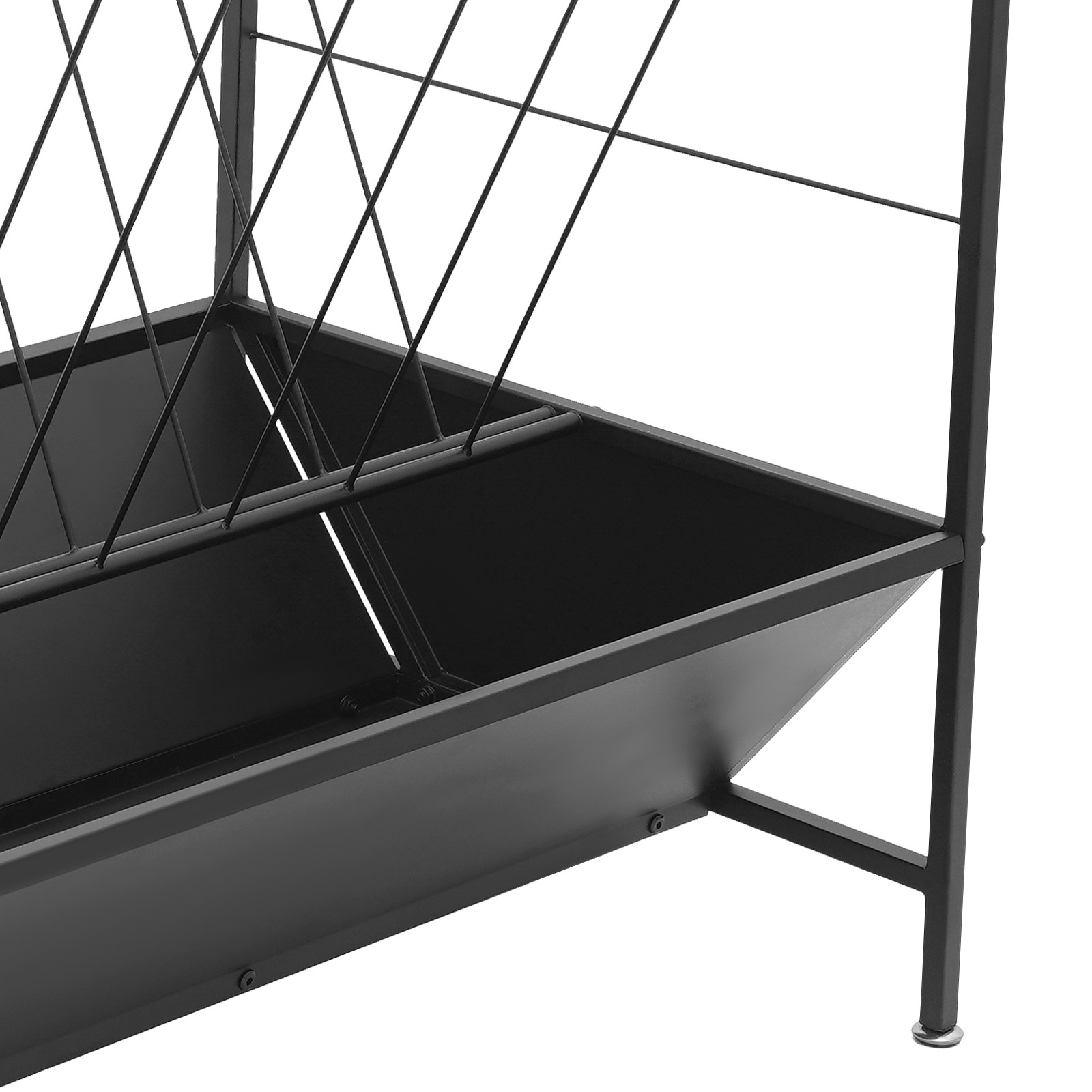 Heavy-Duty Metal Ranch Feeder with 50 Gal Grass & 30 Gal Feed Pan for Livestock