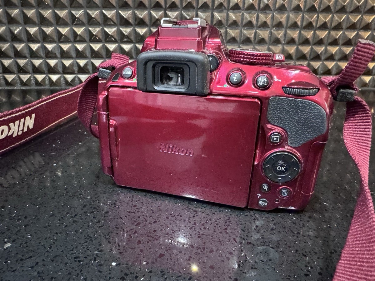 Nikon D5300 Red Color - 24.2MP Digital SLR Camera w/ 18-55mm