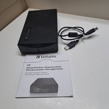 Verbatim 500GB USB External Hard Drive USB500 Tested Healthy No Power Adapter