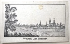 Worms Am Rhein - 19th Century – Landscape Engraving