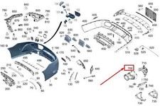 MERCEDES-BENZ AMG GT X290 Auspuffblende rechts A2904901601 NEU ORIGINAL