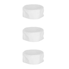 3 Count Catering Hats with Nets Unisex Food Service Caps Chef Adult