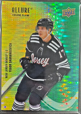 2022-23 UD Allure Yegor Sharangovich Color Flow Yellow-Green /65 SF-3 Devils