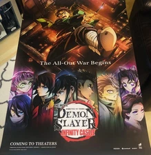 DEMON SLAYER INFINITY CASTLE Original DS 27x40 Movie Poster Anime MINT Version A