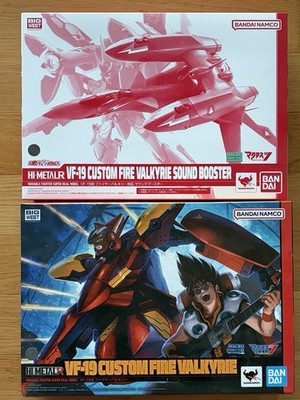 Bandai Hi-Metal R - Macross 7 - VF-19 Kai Fire Valkyrie + Sound Booster - NEW!