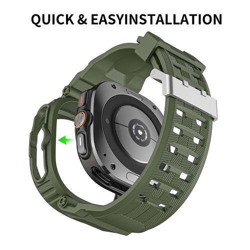 Bracelet avec étui pour Samsung Watch Ultra 47mm protection militaire TPU silico - Zdjęcie 14 z 31