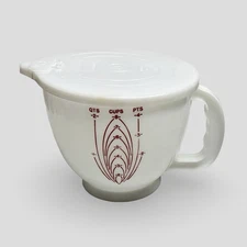 Vintage Tupperware Mix-N-Store 8 Cup 2 Qt Measuring Bowl Pitcher with Lid USA