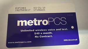2009 MTA NYC metroPCS Metrocard New