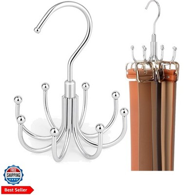 Belt Organizer for Closet, Heavy-Duty Rotating Belt Hanger Rack Holds up to 2...