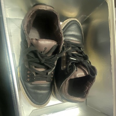 Jordan Air Jordan 3 Black Brown Men's Athletic Sneaker Lace Up Mid Top