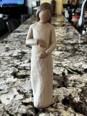 WILLOW TREE FIGURATIVE  CHERISH  SCULPTURE  UNIQUE HAND-CARVED MOM S LOVE!