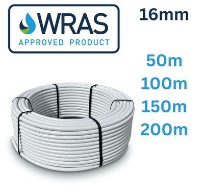 Fußbodenheizungsrohr 16 mm x 2 mm Pert Al Pert MLCP UFH Rohr bis 200 m WRAS