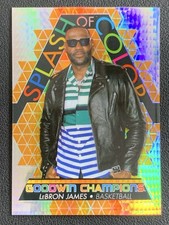 Lebron James 2022 Upper Deck Goodwin Champions Splash Of Color Orange Prism /499