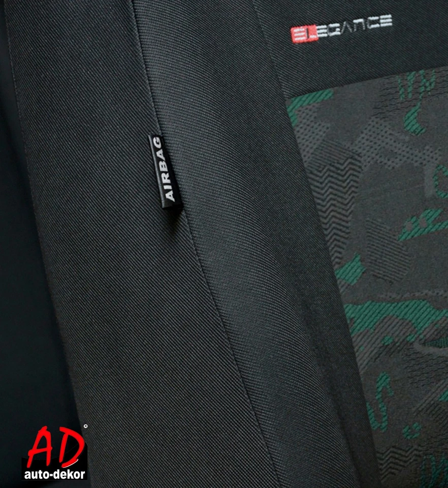 Coprisedili Anteriori Auto 1+1 Fodere in Velluto Verde per Suzuki Jimny - Immagine 3 di 4