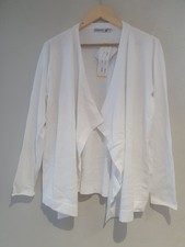 NEW Pretty Poppy Cotton Cardigan Size 20 White Soft Summer 100% COTTON Fresh