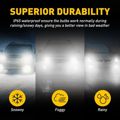 H8 H9 40W H11 CSP LED Fog Light PlugPlay Bulbs Driving DRL Lamp 6500K Bright EON - Picture 4 of 12