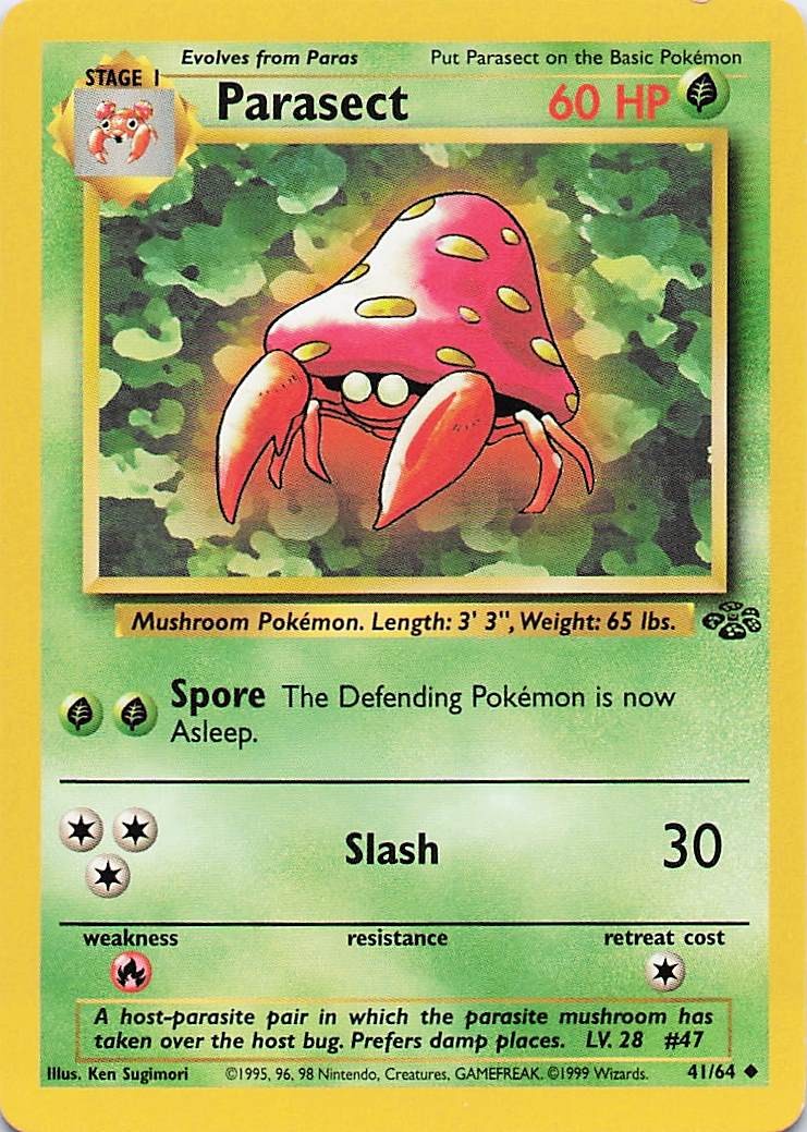 Parasect 41/64 Jungle Uncommon - Pokemon TCG - LP
