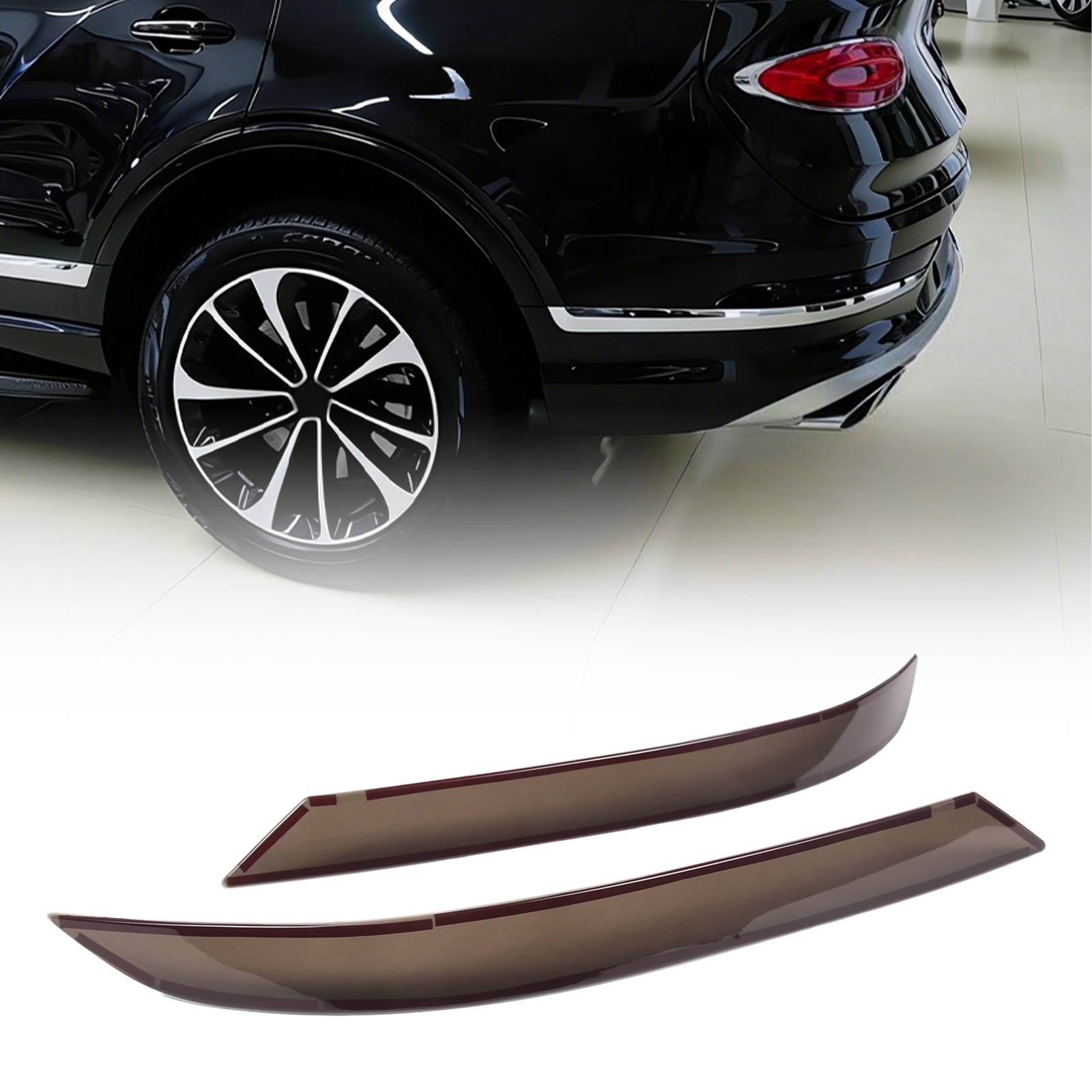 For Bentley Bentayga 2021-23 Rear Fog Lamp Protective Shade Trim Cover ABS