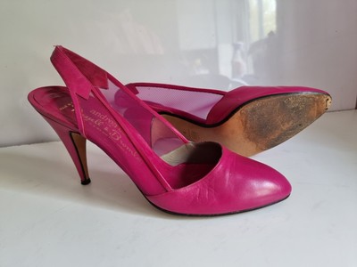Russell & Bromley Andrea Carrano Vintage UK 6 EU 39 Damen Rosa Absatz Sandalen