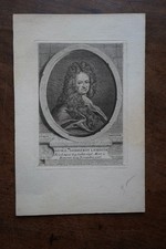 GOTTFRIED WILHELM LEIBNIZ (1646-1716). PORTRAIT ENGRAVING 18th century PHILOSOPHE