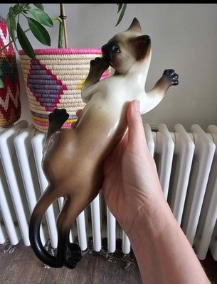 Vintage MCM Krabbelwand Katze Ornament