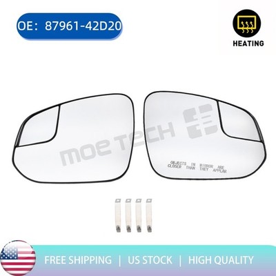 Left or Right Side View Mirror Glass w/Heated For Toyota 16-2018 RAV4 8793142D50