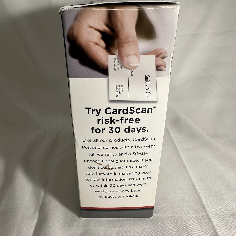 CardScan Personal Contact Manager And Compact Business Card Scanner UNTESTED - Image 2 of 4