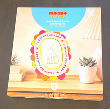 Mondo Llama Wood Photo Frame Painting Kit Kids Craft Kit, Non-Toxic, 1 Kit