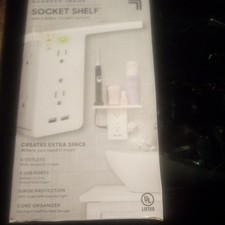 Presa Mensola Protezione da Sovratensioni Presa a Parete 6+2 PORTE USB NUOVA!