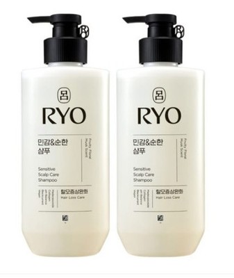 Ryo Mild & Gentle Sensitive Scalp Shampoo 480ml ×2 Soothing Korea