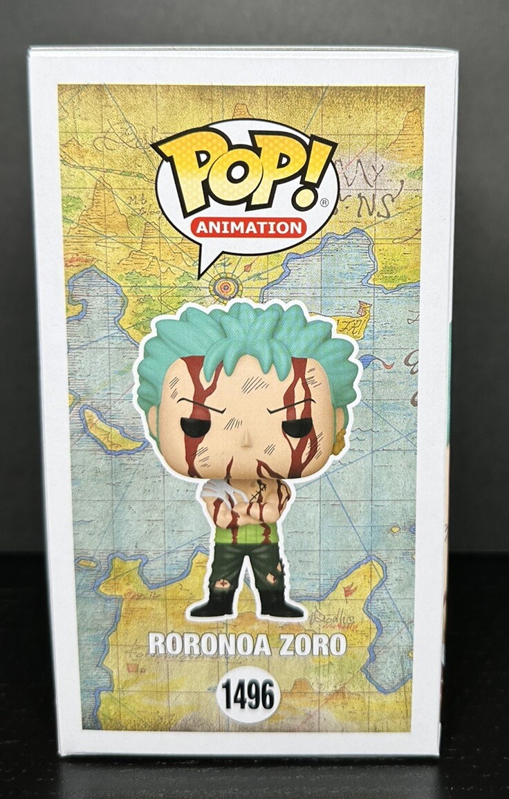 Funko Pop Animation Roronoa Zoro #1496 Glow Error Hot Topic