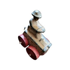 1930s Toy Tractor USA Made Barclay Manoil Army Doughboy Helmet Tractor Vtg Paint