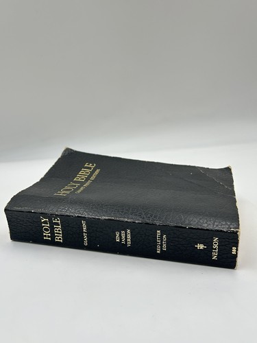 Holy Bible Giant Print Edition King James Version Red Letter Edition Nelson 580 - Picture 7 of 16