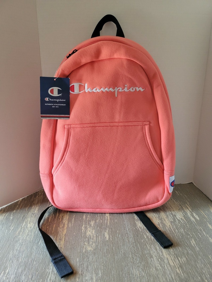 champion reverse weave mini backpack Steady this coated polyester pack protects your tech with a padded laptop sleeve while keeping you organized with multiple storage compartments Champion Reverse Weave Mini Coral
