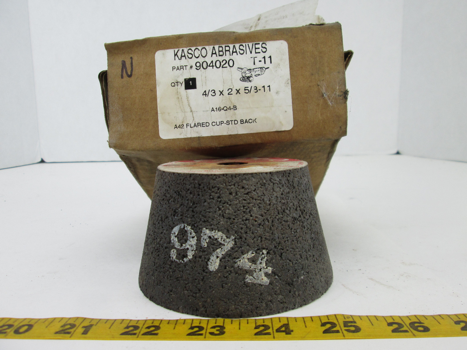 Kasco 9070 RPM A16Q4B Grade A42 Metal Grinding Wheel Abrasives SKU N