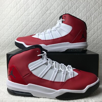 Nike Air Jordan Max Aura Shoes Men’s SZ 15 Gym Red/White/Black AQ9084-602 