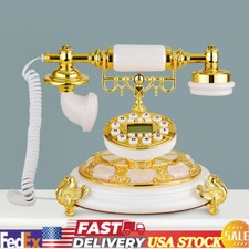 Old Fashioned Rotary Dial Phone Vintage Retro European Style Telephone Desktop