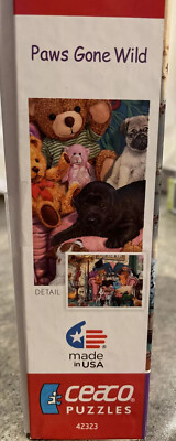 Ceaco Paws Gone Wild - Grandma's Armchair 550 Piece Jigsaw Puzzle, Finished Size 24" X 18" - View #3
