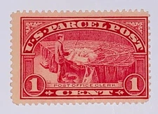 TRAVELSTAMPS: 1913 US SCOTT #Q1 ,1c PARCEL POST, OFFICE CLERK , MINT, OG HINGED