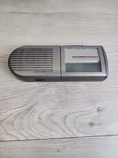 Sharper Image SI 584 Am Fm Smoke Alarm Companion Portable Clock Radio Black