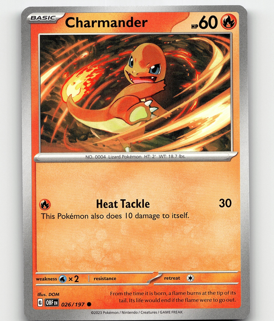 Pokemon - Charmander 026/197 - Obsidian Flames | eBay