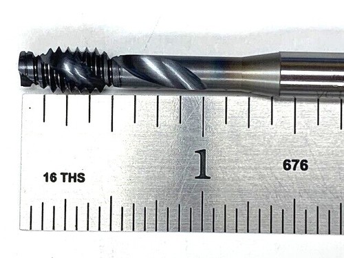 1/4-20 GH3 2 FLUTE  EXO A TAP TICN  SPIRAL FLUTE DIN LENGTH OSG 1650501708 - Foto 5 di 7