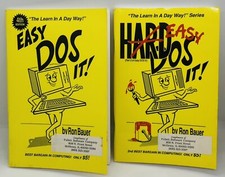 EASY DOS IT and EASY DOS IT 2, Ron Bauer, Floppy Disk Hard Disk Computers EUC