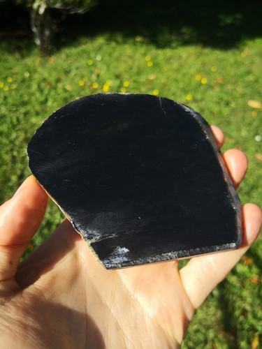 Neuseeland Greenstone Serpentine Pounamu Platte lapidar dunkelgrün Schnitzerei - Bild 7 von 8