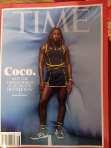 Coco Gauff Tennis Star 5/13/2024 May 13 TIME Magazine Barcode Some Creases Dents